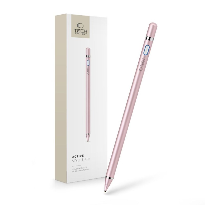 TECH-PROTECT ACTIVE STYLUS PEN PINK - TECH-PROTECT ACTIVE STYLUS PEN PINK - 6216990210389