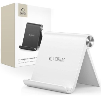 TECH-PROTECT Z1 УНИВЕРСАЛНА ПОСТАВКА ЗА СМАРТФОН И ТАБЛЕТ БЯЛА