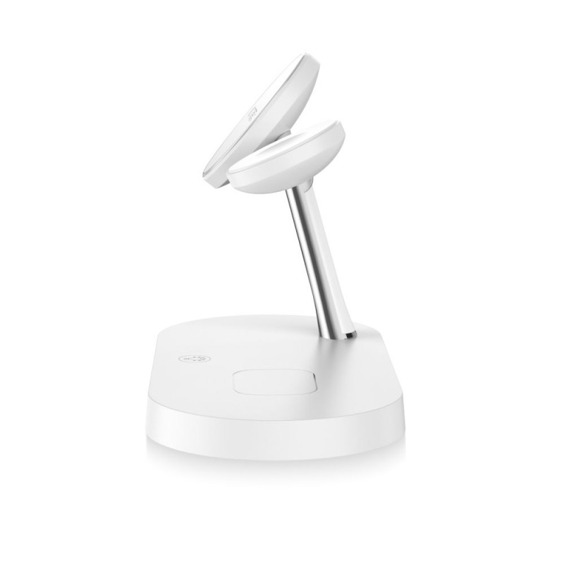 TECH-PROTECT A12 3в1 Магнитно MagSafe безжично зарядно, бяло - 6216990211850