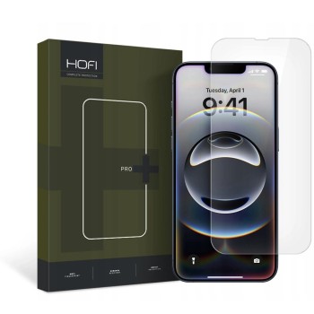 Hofi Hybrid Pro+ хибридно стъкло за iPhone 13 / 13 Pro / 14 / 16E / 17E, прозрачно, 0.2 mm (SKU 6216990212949)