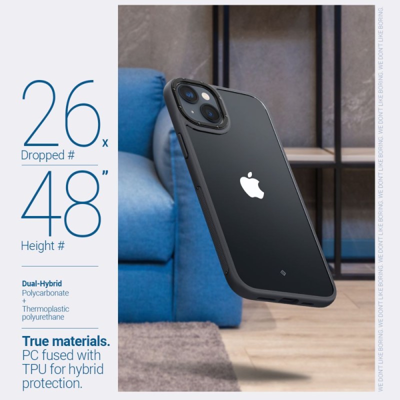 Spigen Caseology Skyfall за iPhone 14 Plus / 15 Plus, матово черно - 810083831565-ACS04924
