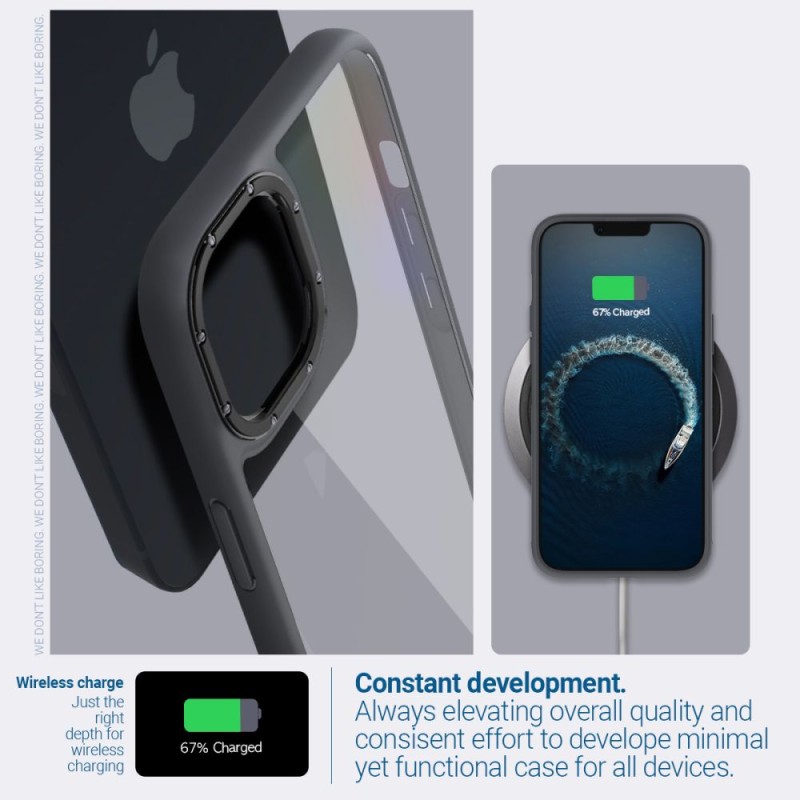 Spigen Caseology Skyfall за iPhone 14 Plus / 15 Plus, матово черно - 810083831565-ACS04924