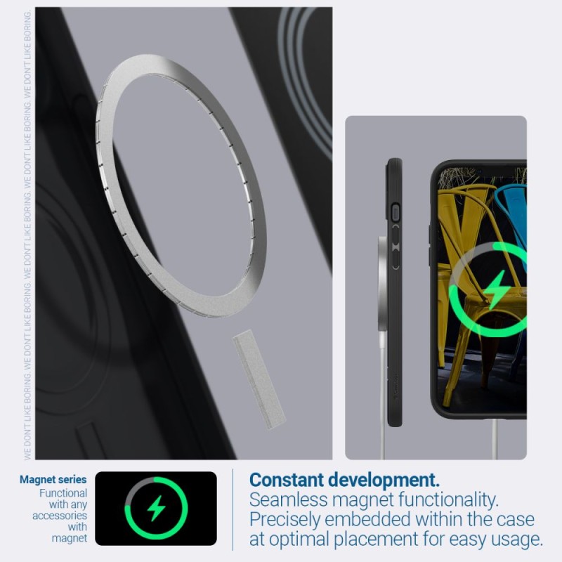 Spigen Caseology Parallax MagSafe за iPhone 14 Plus / 15 Plus, матово черно - Spigen Caseology Parallax MagSafe за iPhone 14 Plus / 15 Plus, матово черно - 810083831596-ACS04927