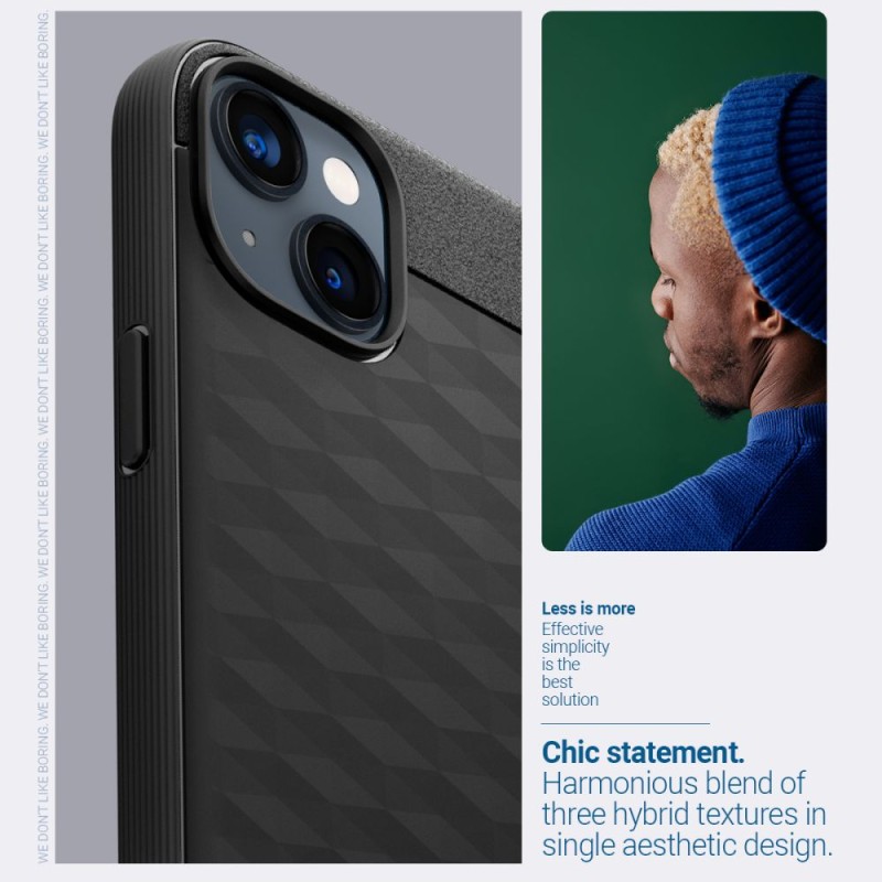 Spigen Caseology Parallax MagSafe за iPhone 14 Plus / 15 Plus, матово черно - Spigen Caseology Parallax MagSafe за iPhone 14 Plus / 15 Plus, матово черно - 810083831596-ACS04927