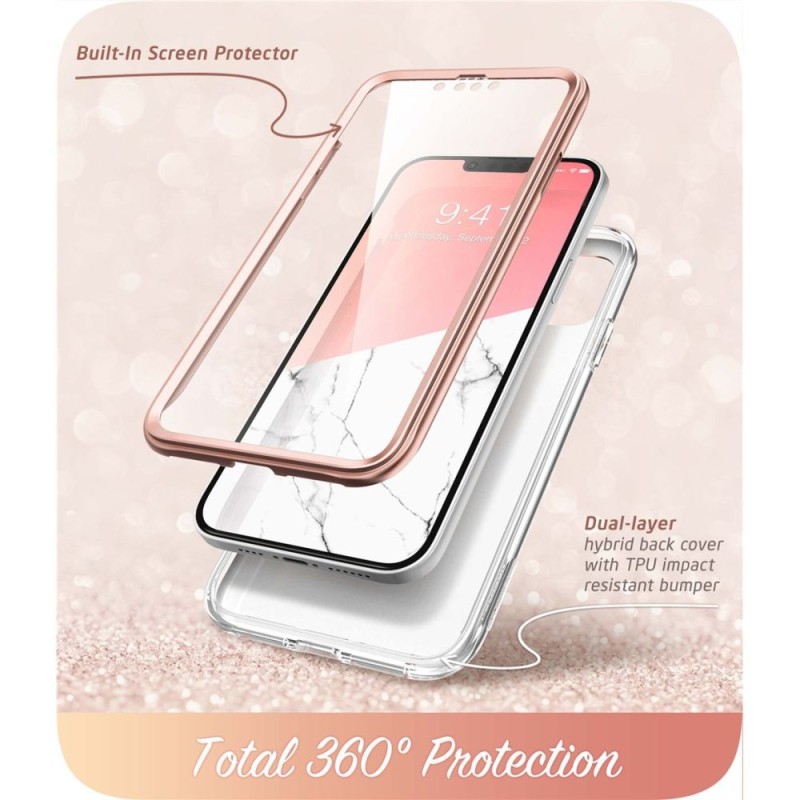 SUPCASE COSMO Marble кейс за iPhone 14 Plus / 15 Plus (Marble) - 843439119406