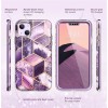 SUPCASE COSMO за iPhone 14 Plus / 15 Plus Marble Purple (калъф, броня) - 843439119413