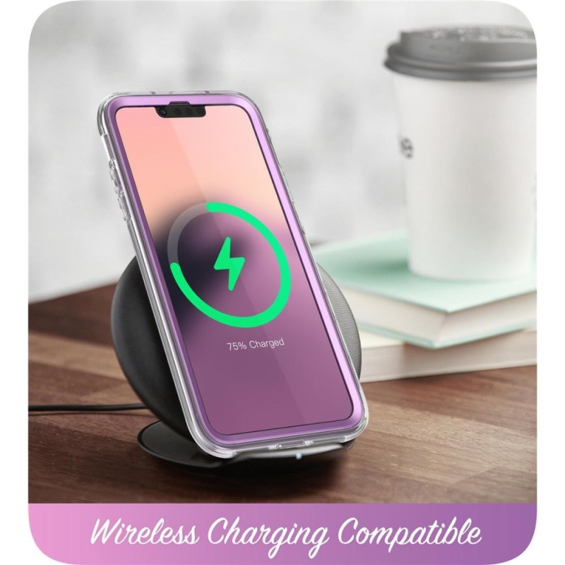 SUPCASE COSMO за iPhone 14 Plus / 15 Plus Marble Purple (калъф, броня) - 843439119413