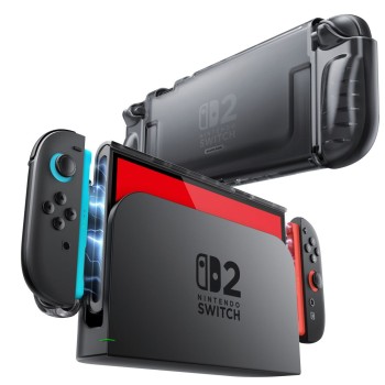 SUPCASE Crystal Case за Nintendo Switch 2 Frost Black
