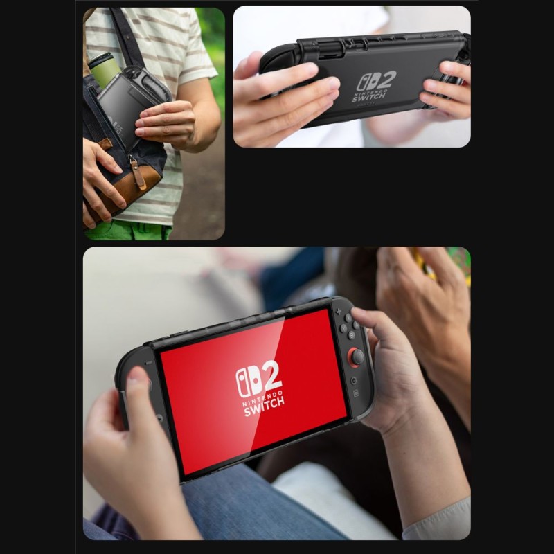 SUPCASE Crystal Case за Nintendo Switch 2 Frost Black - 843439157392