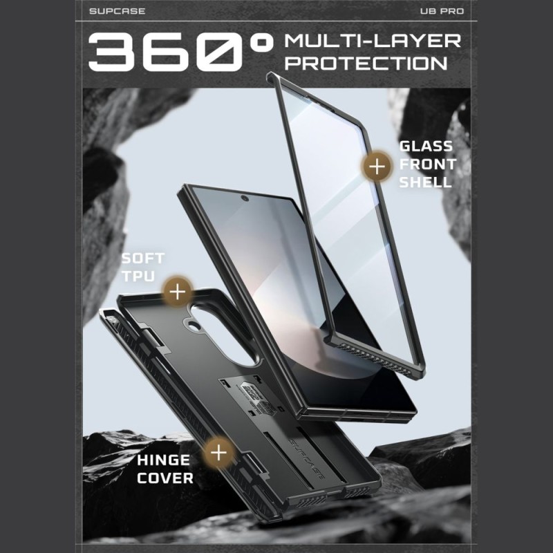 SUPCASE UNICORN BEETLE PRO Case за Galaxy Z Fold 7 Black (SKU: 843439159020) - SUPCASE UNICORN BEETLE PRO Case за Galaxy Z Fold 7 Black (SKU: 843439159020) - 843439159020