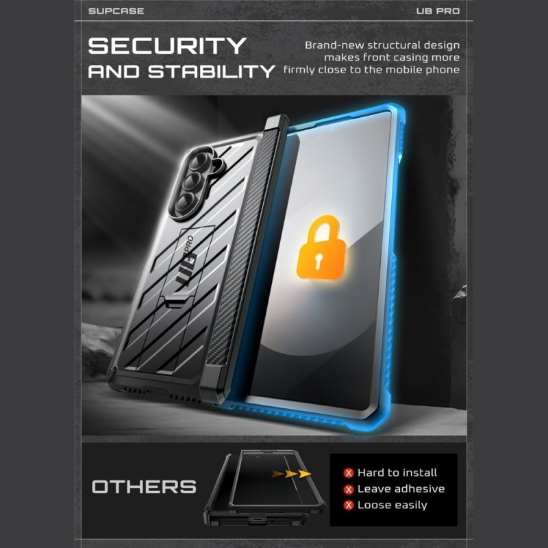 SUPCASE UNICORN BEETLE PRO Case за Galaxy Z Fold 7 Black (SKU: 843439159020) - SUPCASE UNICORN BEETLE PRO Case за Galaxy Z Fold 7 Black (SKU: 843439159020) - 843439159020