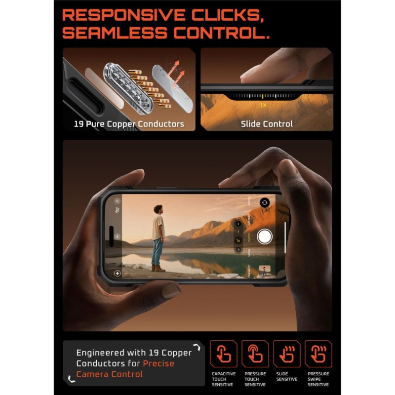 SUPCASE UB GRIP MagSafe калъф за iPhone 17 (черен) - SUPCASE UB GRIP MagSafe калъф за iPhone 17 (черен) - 843439159167