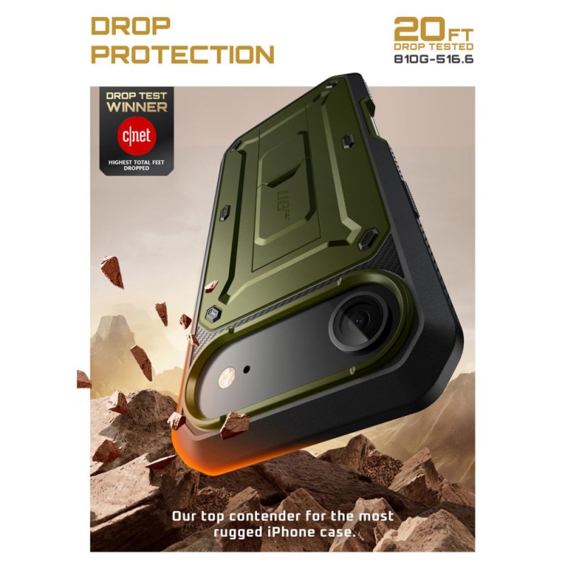 SUPCASE Unicorn Beetle Pro за iPhone Air – Guldān (черен/златист) - 843439159327