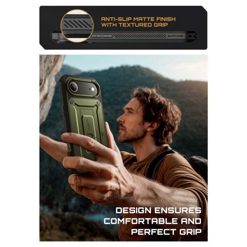 SUPCASE Unicorn Beetle Pro за iPhone Air – Guldān (черен/златист) - 843439159327