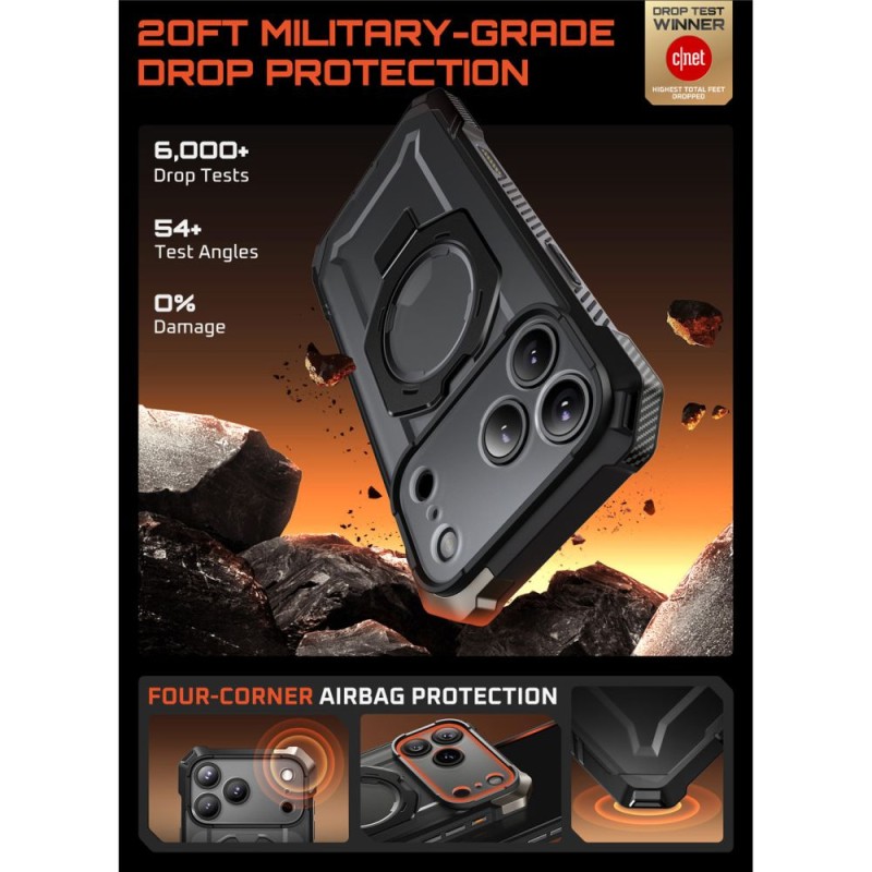 SUPCASE UB GRIP MagSafe iPhone 17 Pro Max Black (кейс) - SUPCASE UB GRIP MagSafe iPhone 17 Pro Max Black (кейс) - 843439159396