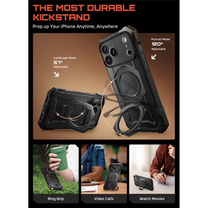 SUPCASE UB GRIP MagSafe iPhone 17 Pro Max Black (кейс) - SUPCASE UB GRIP MagSafe iPhone 17 Pro Max Black (кейс) - 843439159396