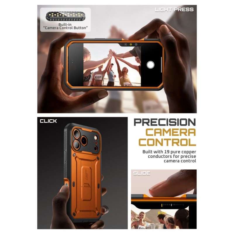 SUPCASE UNICORN BEETLE PRO за iPhone 17 Pro Max Coral - SUPCASE UNICORN BEETLE PRO за iPhone 17 Pro Max Coral - 843439159846