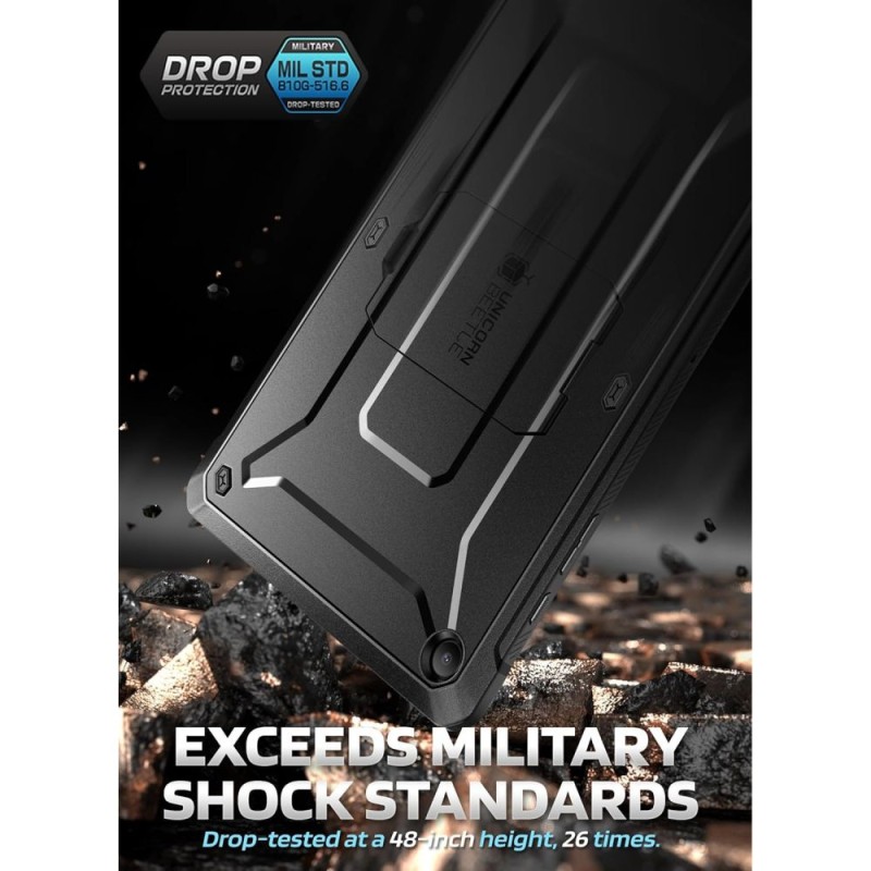 SUPCASE UNICORN BEETLE PRO Калъф за Samsung Galaxy Tab A11+ Plus 11.0 X230 / X235 / X236 BLACK - SUPCASE UNICORN BEETLE PRO Калъф за Samsung Galaxy Tab A11+ Plus 11.0 X230 / X235 / X236 BLACK - 843439160484
