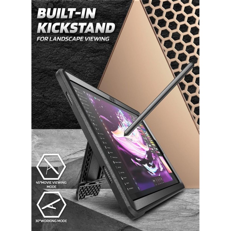 SUPCASE UNICORN BEETLE PRO Калъф за Samsung Galaxy Tab A11+ Plus 11.0 X230 / X235 / X236 BLACK - SUPCASE UNICORN BEETLE PRO Калъф за Samsung Galaxy Tab A11+ Plus 11.0 X230 / X235 / X236 BLACK - 843439160484