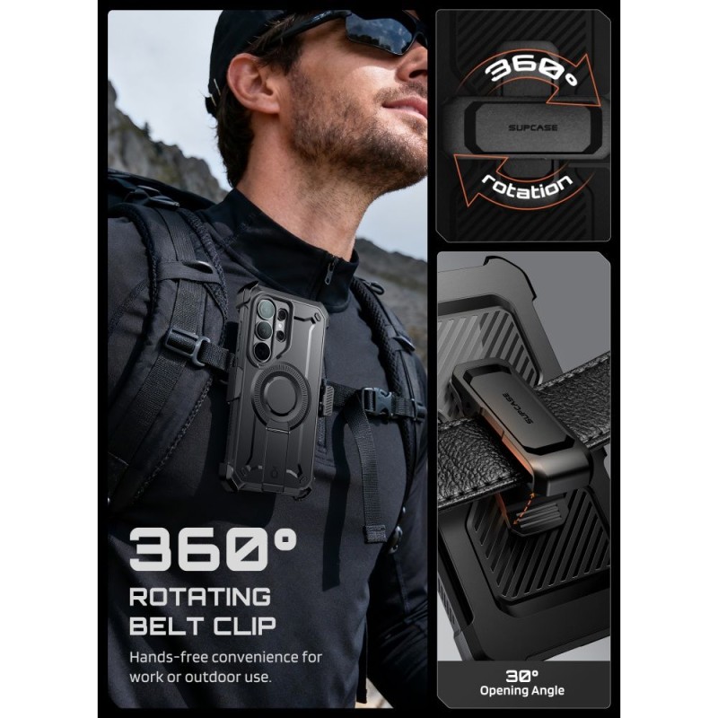 SUPCASE UNICORN BEETLE PRO MagSafe 2-SET калъф full-body за Galaxy S26 ULTRA (BLACK) - SUPCASE UNICORN BEETLE PRO MagSafe 2-SET калъф full-body за Galaxy S26 ULTRA (BLACK) - 843439160736