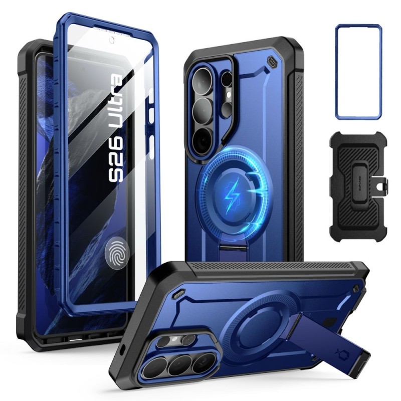 SUPCASE Unicorn Beetle Pro Mag MagSafe 2-SET кейс с броня (TPU + PC) за Samsung Galaxy S26 Ultra Cobalt - SUPCASE Unicorn Beetle Pro Mag MagSafe 2-SET кейс с броня (TPU + PC) за Samsung Galaxy S26 Ultra Cobalt - 843439160750