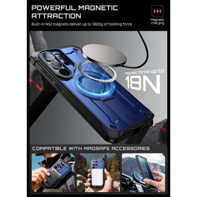 SUPCASE Unicorn Beetle Pro Mag MagSafe 2-SET кейс с броня (TPU + PC) за Samsung Galaxy S26 Ultra Cobalt - SUPCASE Unicorn Beetle Pro Mag MagSafe 2-SET кейс с броня (TPU + PC) за Samsung Galaxy S26 Ultra Cobalt - 843439160750