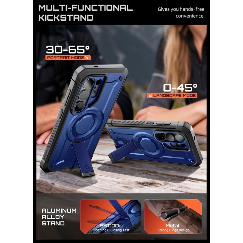 SUPCASE Unicorn Beetle Pro Mag MagSafe 2-SET кейс с броня (TPU + PC) за Samsung Galaxy S26 Ultra Cobalt - SUPCASE Unicorn Beetle Pro Mag MagSafe 2-SET кейс с броня (TPU + PC) за Samsung Galaxy S26 Ultra Cobalt - 843439160750