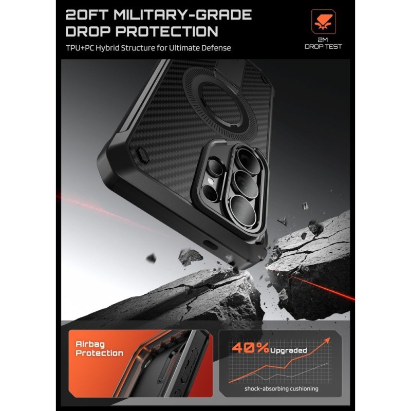 SUPCASE UNICORN BEETLE PRO MagSafe 2-SET за Samsung Galaxy S26 Ultra ARAMID - SUPCASE UNICORN BEETLE PRO MagSafe 2-SET за Samsung Galaxy S26 Ultra ARAMID - 843439160774