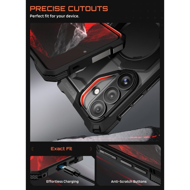 SUPCASE UB GRIP MAG MagSafe – ПАНЦЕРНО ХИБРИДНО КАЛЪФЧЕ за Samsung Galaxy S26 (BLACK) - SUPCASE UB GRIP MAG MagSafe – ПАНЦЕРНО ХИБРИДНО КАЛЪФЧЕ за Samsung Galaxy S26 (BLACK) - 843439160828