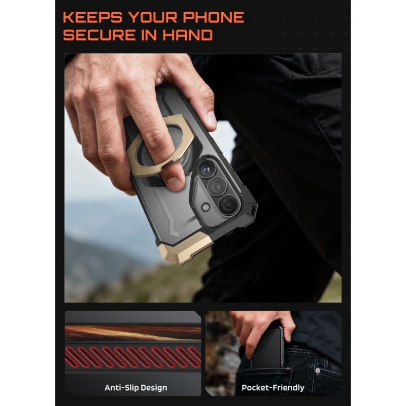 SUPCASE UB Grip Mag MagSafe Защитен хибриден кейс за Samsung Galaxy S26 Desert (Mil-Grade) - SUPCASE UB Grip Mag MagSafe Защитен хибриден кейс за Samsung Galaxy S26 Desert (Mil-Grade) - 843439160835