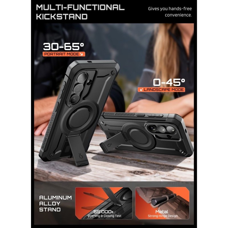 SUPCASE UNICORN BEETLE PRO Mag MagSafe 2-SET калъф, броня full-body, за Samsung Galaxy S26, BLACK - SUPCASE UNICORN BEETLE PRO Mag MagSafe 2-SET калъф, броня full-body, за Samsung Galaxy S26, BLACK - 843439160842