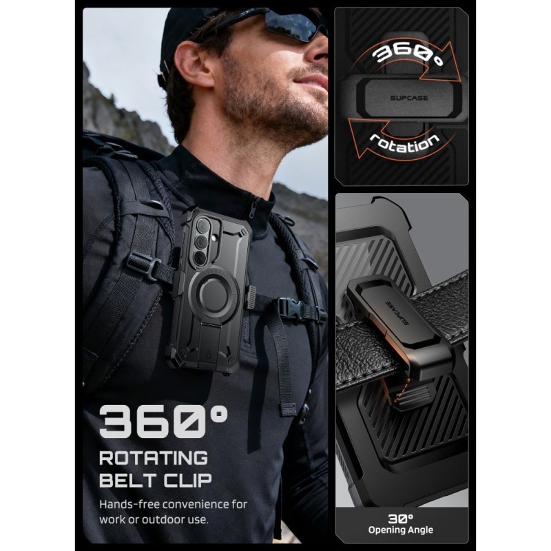 SUPCASE UNICORN BEETLE PRO Mag MagSafe 2-SET калъф, броня full-body, за Samsung Galaxy S26, BLACK - SUPCASE UNICORN BEETLE PRO Mag MagSafe 2-SET калъф, броня full-body, за Samsung Galaxy S26, BLACK - 843439160842