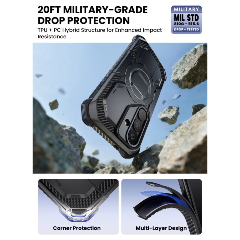 SUPCASE ArmorBox Mag MagSafe - бронирано кейс за Samsung Galaxy S26 (черен) - SUPCASE ArmorBox Mag MagSafe - бронирано кейс за Samsung Galaxy S26 (черен) - 843439160965