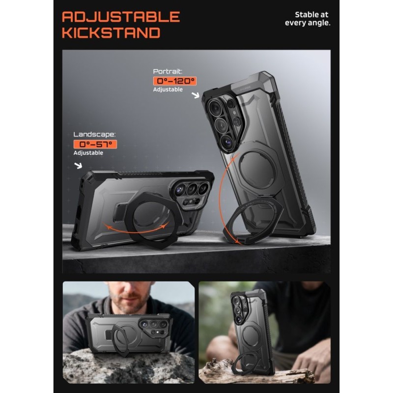 SUPCASE UB Grip Mag MagSafe калъф (пакет 2) за Samsung Galaxy S26 Ultra – Black - 843439161160