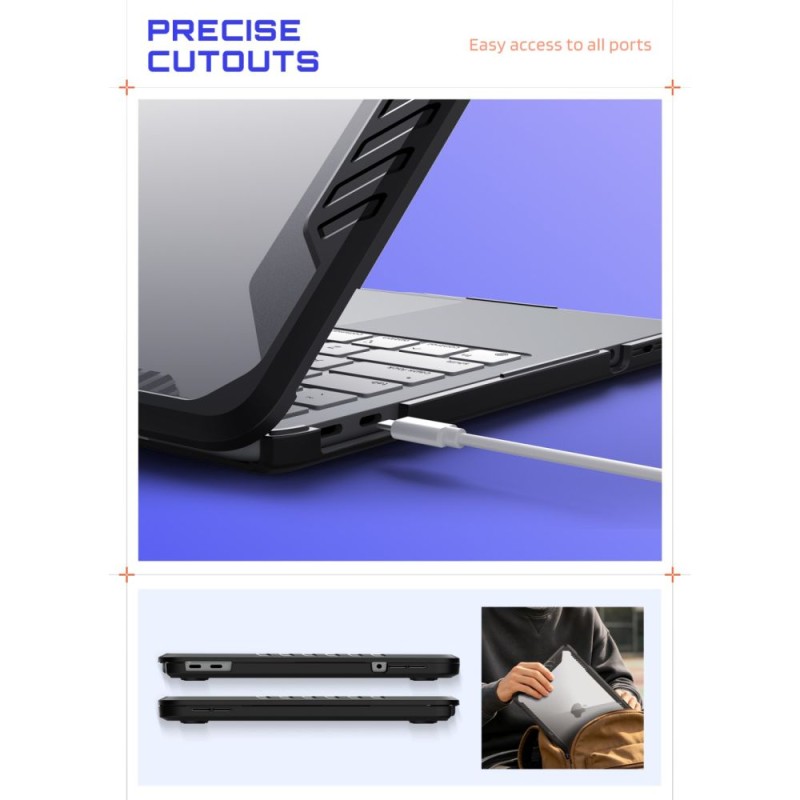 SUPCASE UNICORN BEETLE PRO за MacBook Neo 13 (2026) Black/Clear - SUPCASE UNICORN BEETLE PRO за MacBook Neo 13 (2026) Black/Clear - 843439161412