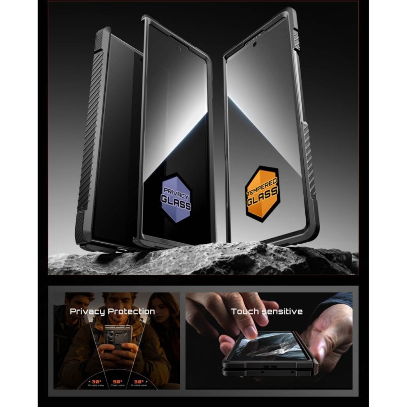 SUPCASE UB GRIP MagSafe 2-SET за Samsung Galaxy Z Fold 8 Black - 843439162198