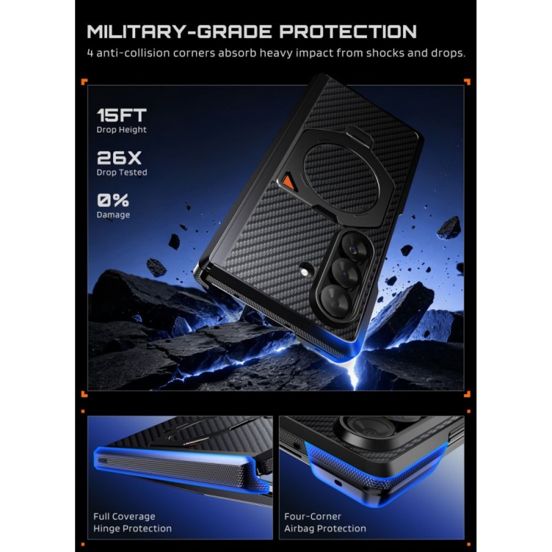 Supcase UB Aero MagSafe 2-Set за Samsung Galaxy Z Fold 8 Ultra (Aramid Black) Supcase UB Aero MagSafe 2-Set за Samsung Galaxy Z Fold 8 Ultra (Aramid Black)