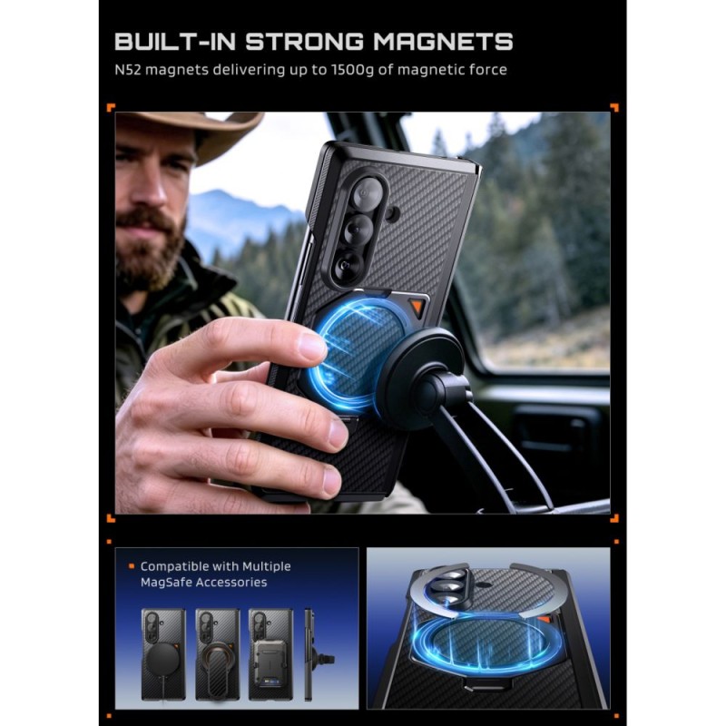 Supcase UB Aero MagSafe 2-Set за Samsung Galaxy Z Fold 8 Ultra (Aramid Black) Supcase UB Aero MagSafe 2-Set за Samsung Galaxy Z Fold 8 Ultra (Aramid Black)