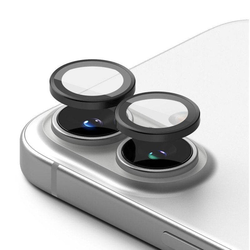 Ringke Camera Frame Protector 2-Pack защитни покрития за камера за iPhone 16 / 16 Plus (черни) - 8800274960374