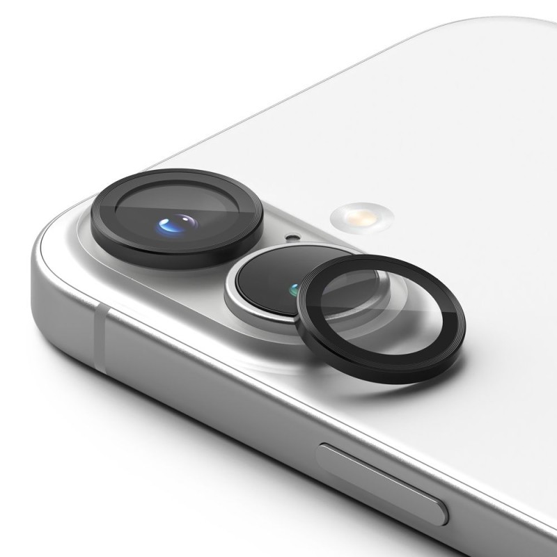 Ringke Camera Frame Protector 2-Pack защитни покрития за камера за iPhone 16 / 16 Plus (черни) - 8800274960374