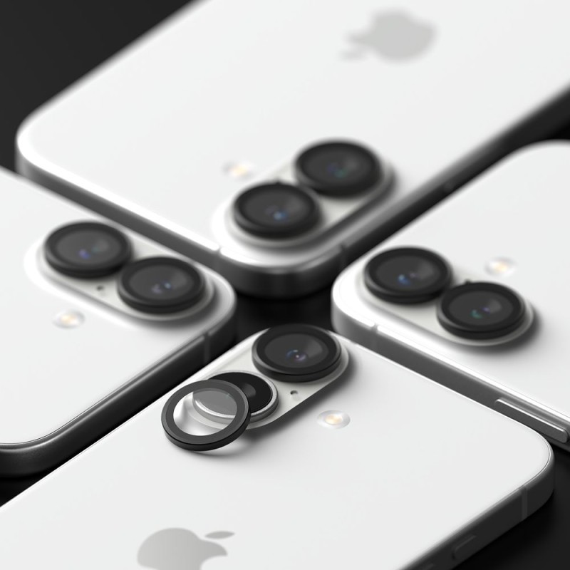 Ringke Camera Frame Protector 2-Pack защитни покрития за камера за iPhone 16 / 16 Plus (черни) - 8800274960374
