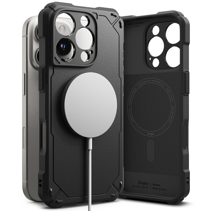 Ringke Rugged Gear Magnetic Magsafe iPhone 16 Pro Черен - 8800274963771