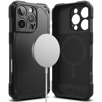 Ringke Rugged Gear Magnetic Magsafe iPhone 16 Pro Черен Ringke Rugged Gear Magnetic Magsafe iPhone 16 Pro Черен