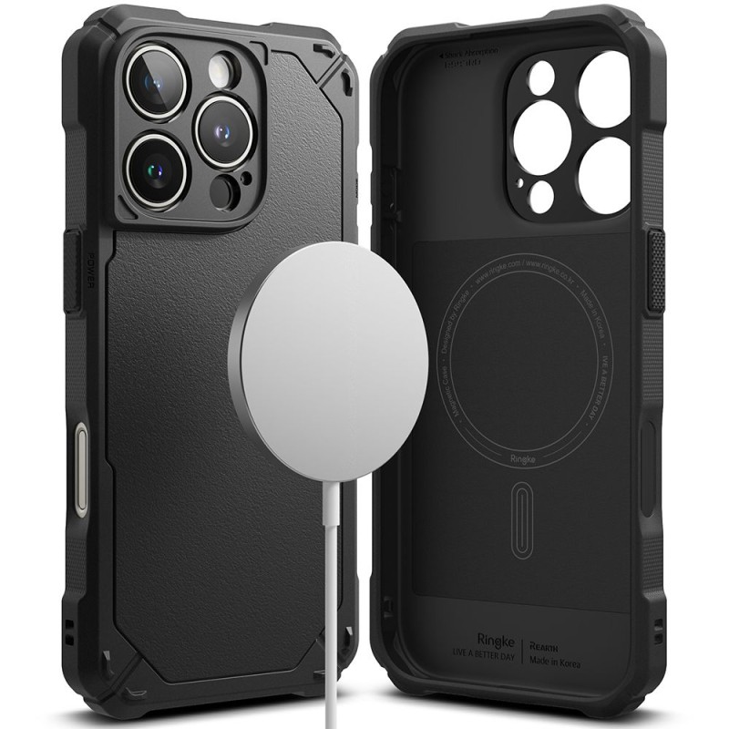 Ringke Rugged Gear Magnetic Magsafe iPhone 16 Pro Черен - 8800274963771