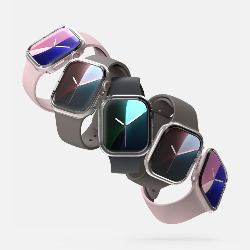 Ringke SLIM 2-PACK за Apple Watch 10 / 11 (46 мм) – прозрачно и матово черно - 8800274964020