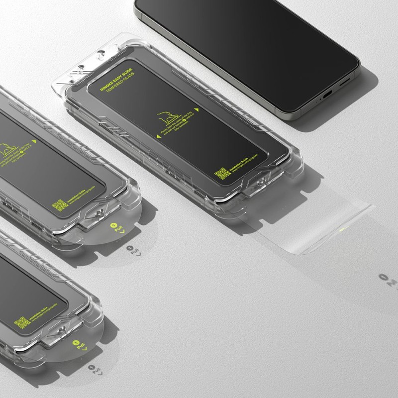 Ringke Easy Slide, закалено стъкло 2 бр. за Samsung Galaxy S24 / S25 (CLEAR) - 8800274968448
