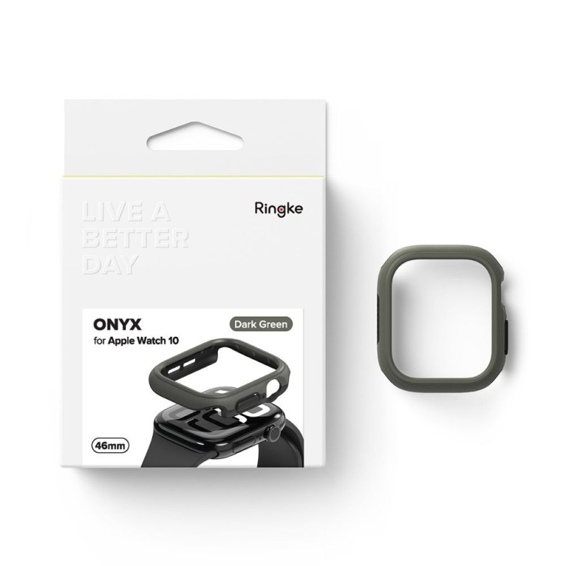 Ringke Onyx калъф за Apple Watch 10 / 11 (46 мм) тъмнозелен - Ringke Onyx калъф за Apple Watch 10 / 11 (46 мм) тъмнозелен - 8800274969674