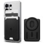 Spigen Urban Fit Wallet с MagSafe магнитна поставка за карти за Samsung Galaxy S (черна)
