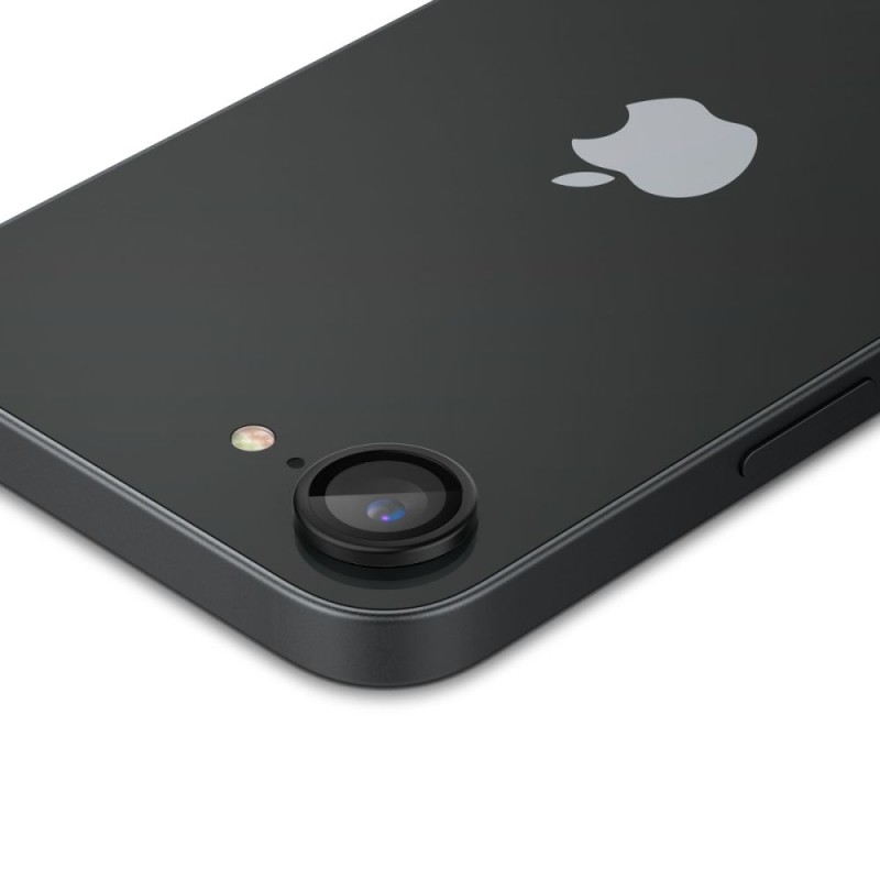 Spigen Optik Pro „EZ Fit” защитно стъкло за камера (2 броя) за iPhone 16E / 17E, черно - 8800283301052-AGL09279