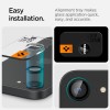 Spigen Optik Pro „EZ Fit” защитно стъкло за камера (2 броя) за iPhone 16E / 17E, черно - 8800283301052-AGL09279